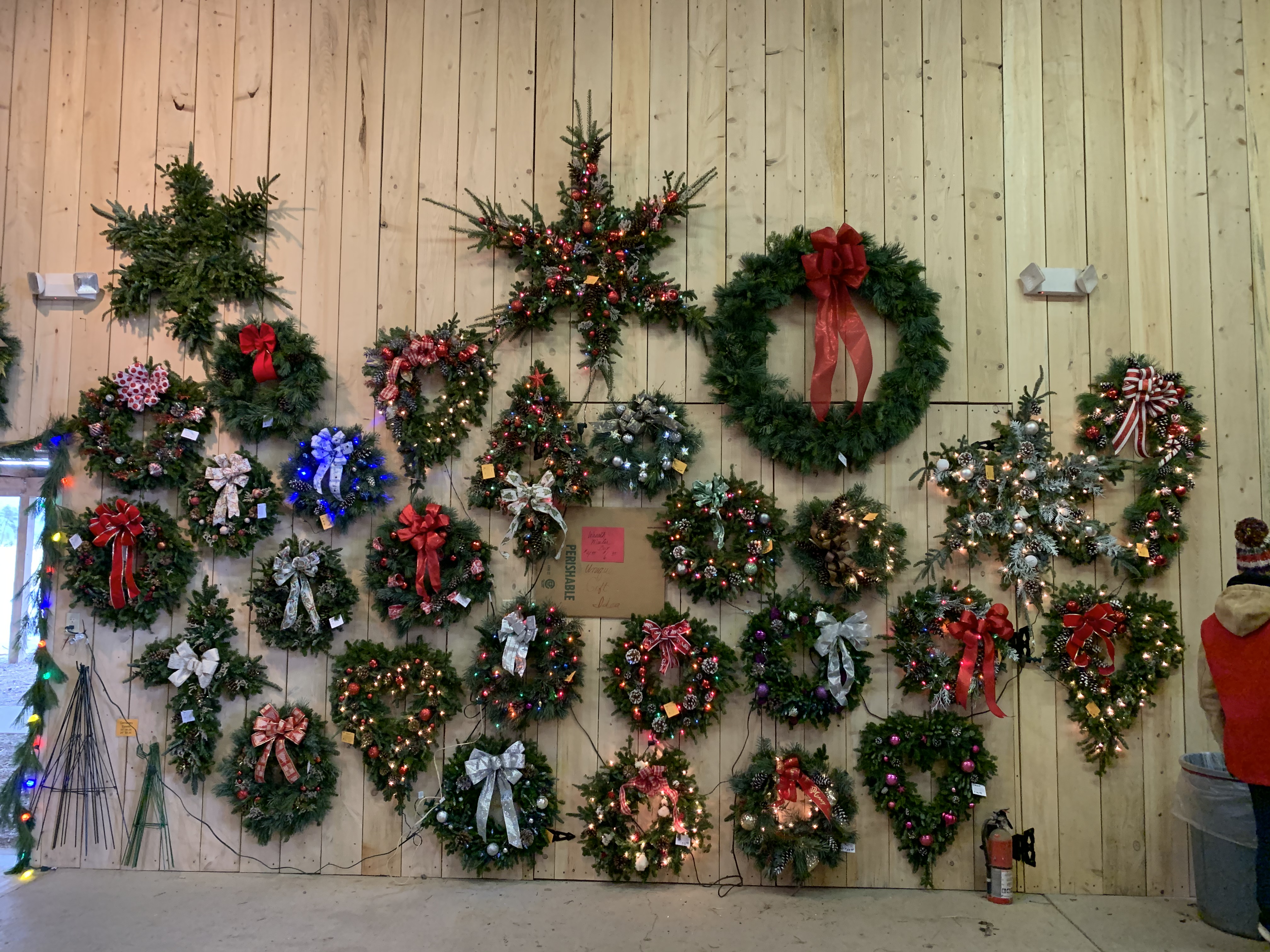 decorated wreaths